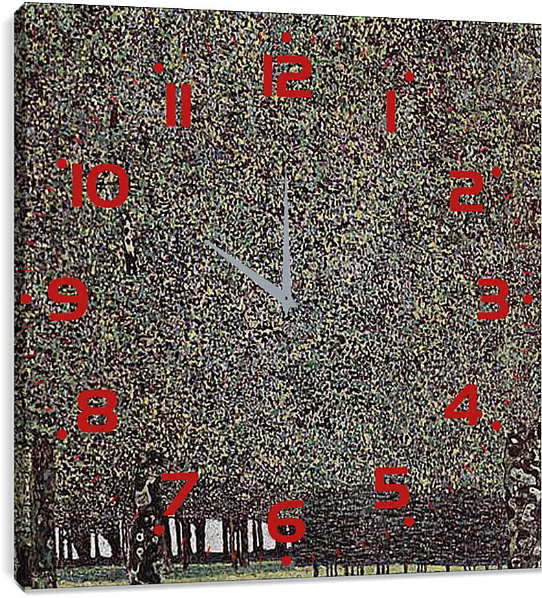 Часы картина - Park. Густав Климт