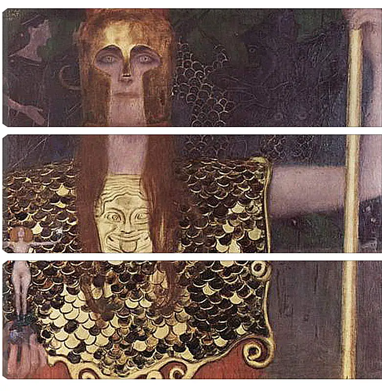 Модульная картина - Pallas Athene. Густав Климт
