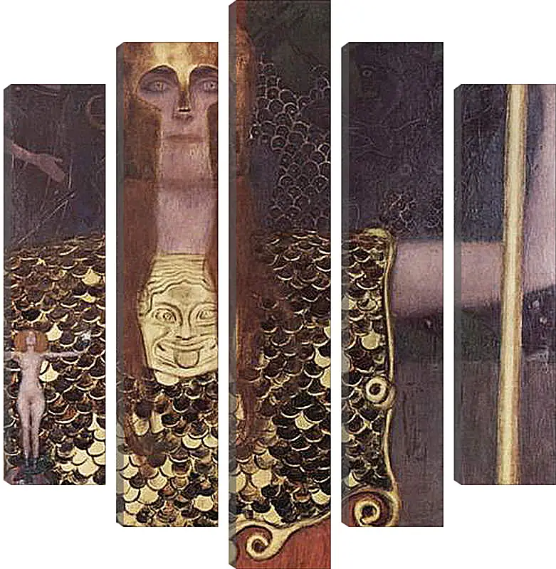 Модульная картина - Pallas Athene. Густав Климт