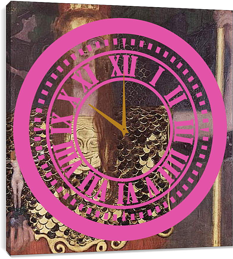 Часы картина - Pallas Athene. Густав Климт
