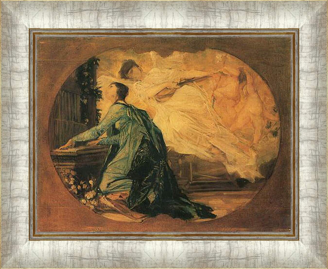 Картина в раме - Orgelspielerin. Густав Климт
