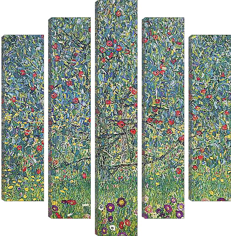 Модульная картина - Obstgarten mit Rosen. Густав Климт
