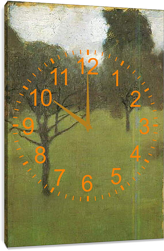 Часы картина - Obstgarten. Густав Климт