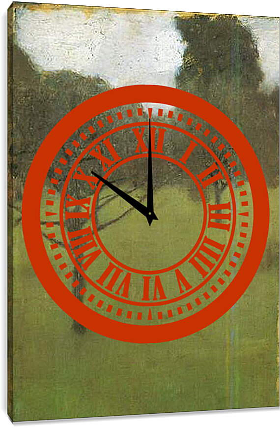 Часы картина - Obstgarten. Густав Климт
