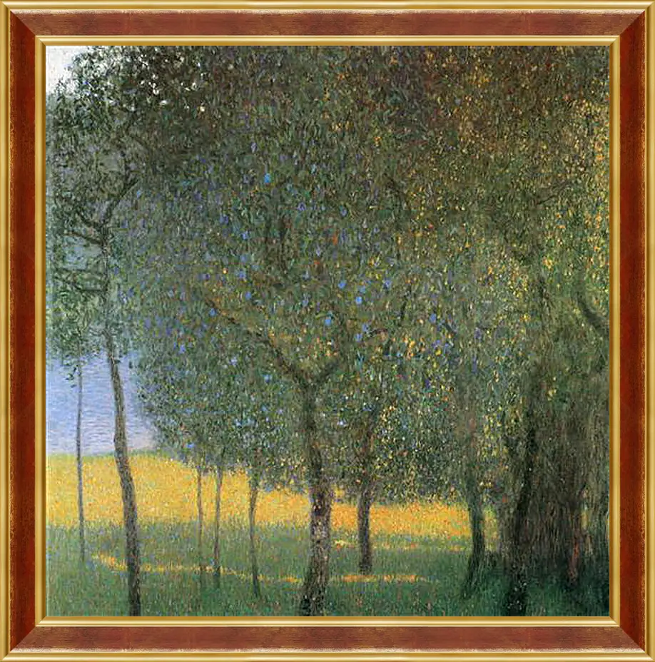 Картина в раме - Obstbaume. Густав Климт