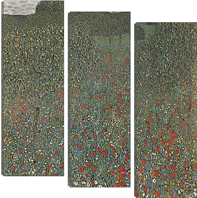 Модульная картина - Mohnwiese. Густав Климт

