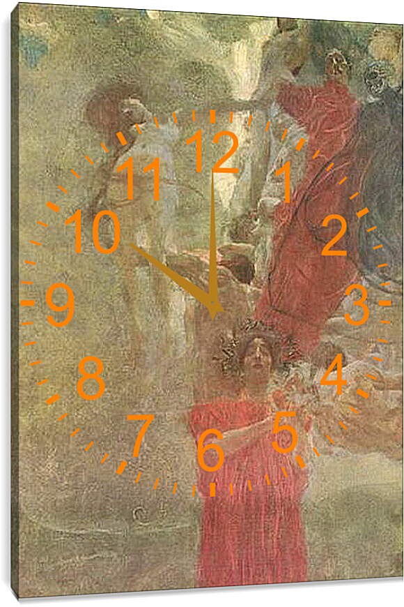 Часы картина - Medizin (Kompositionsentwurf). Густав Климт