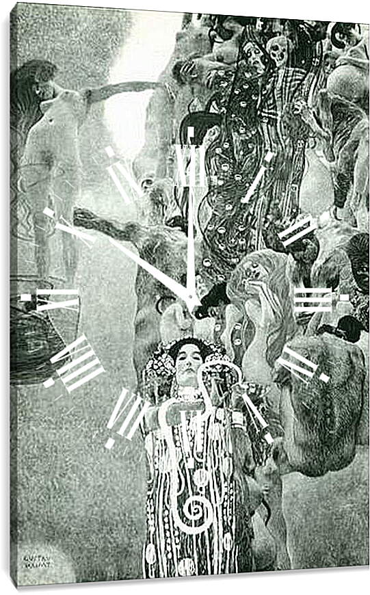 Часы картина - Medizin (Endzustand). Густав Климт
