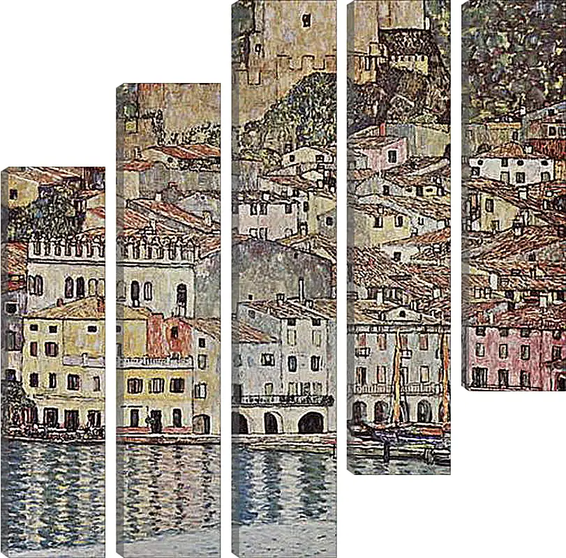Модульная картина - Malcesine am Gardasee. Густав Климт