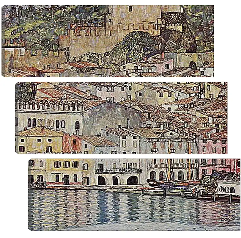 Модульная картина - Malcesine am Gardasee. Густав Климт