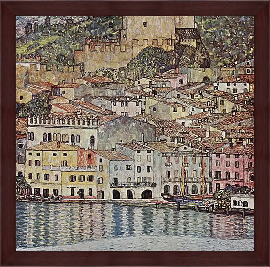 Картина в раме - Malcesine am Gardasee. Густав Климт