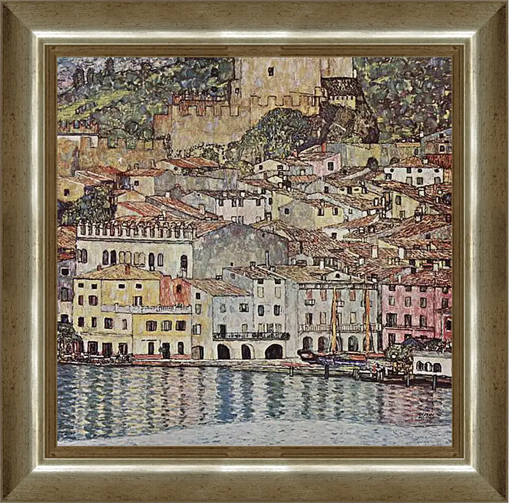 Картина в раме - Malcesine am Gardasee. Густав Климт
