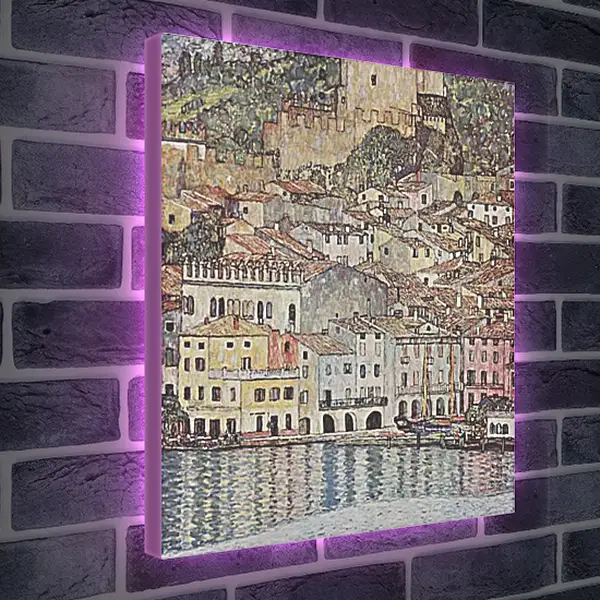 Лайтбокс световая панель - Malcesine am Gardasee. Густав Климт