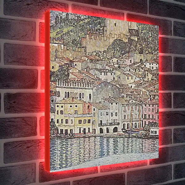 Лайтбокс световая панель - Malcesine am Gardasee. Густав Климт