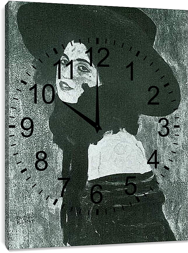 Часы картина - Madchenbildnis (Backfisch). Густав Климт
