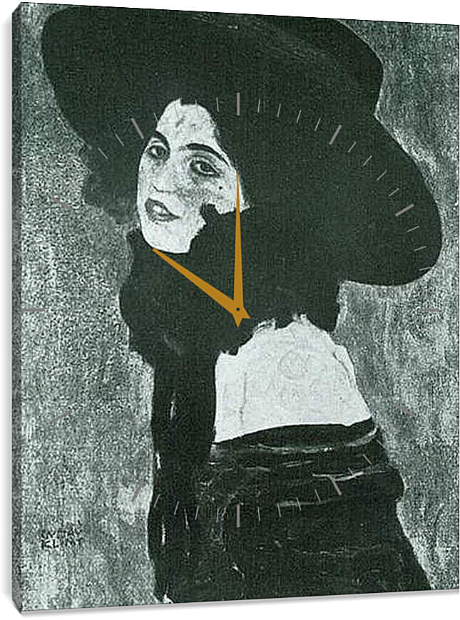 Часы картина - Madchenbildnis (Backfisch). Густав Климт