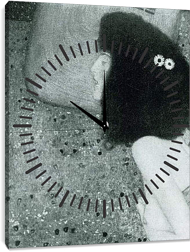Часы картина - Madchen mit blauem Schleier. Густав Климт
