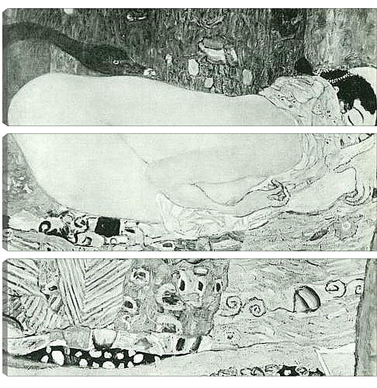 Модульная картина - Leda. Густав Климт
