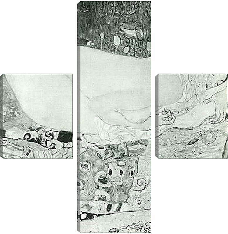Модульная картина - Leda. Густав Климт
