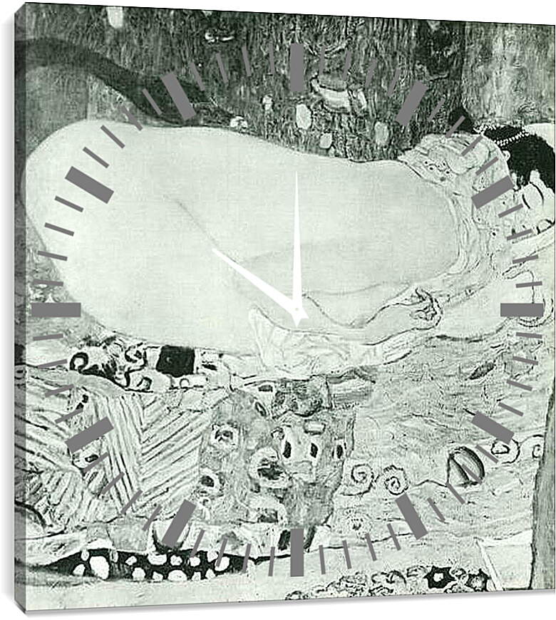 Часы картина - Leda. Густав Климт