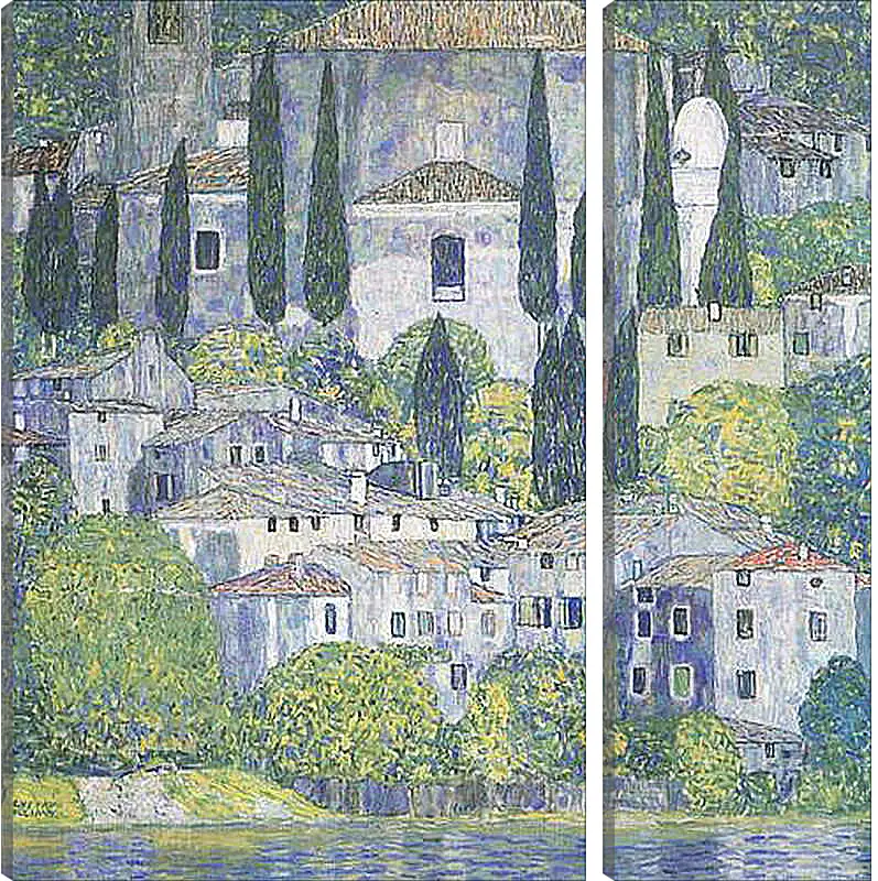 Модульная картина - Kirche in Cassone. Густав Климт