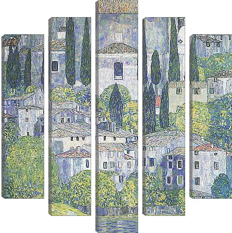 Модульная картина - Kirche in Cassone. Густав Климт