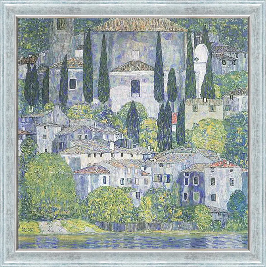Картина в раме - Kirche in Cassone. Густав Климт