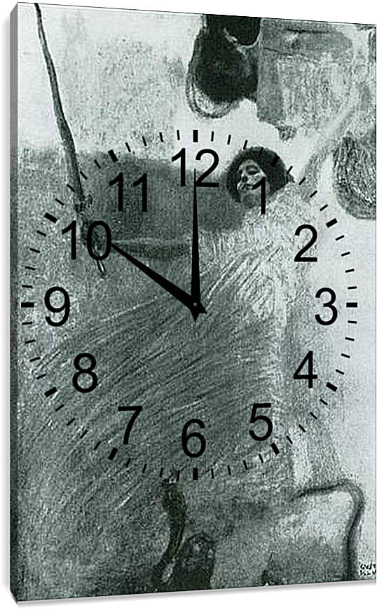 Часы картина - Jurisprudenz (Kompositionsentwurf). Густав Климт
