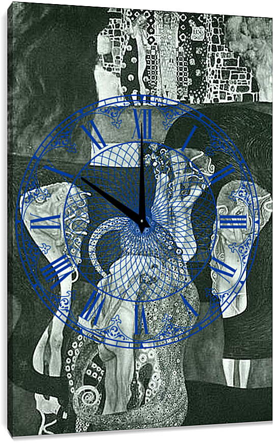Часы картина - Jurisprudenz. Густав Климт