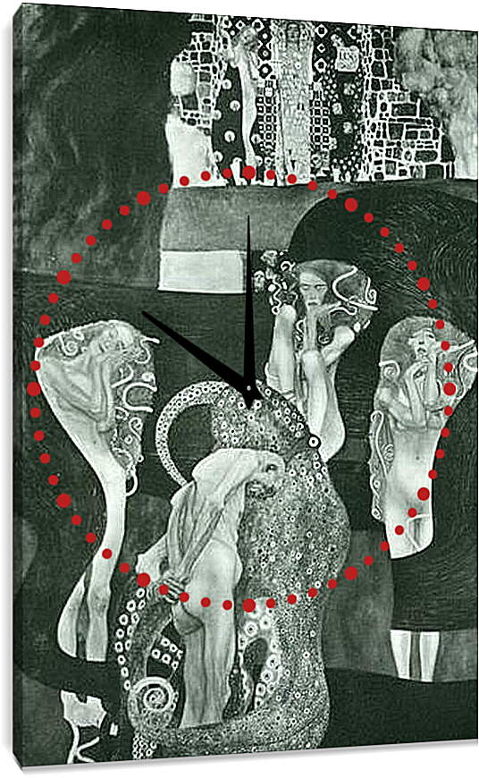 Часы картина - Jurisprudenz. Густав Климт
