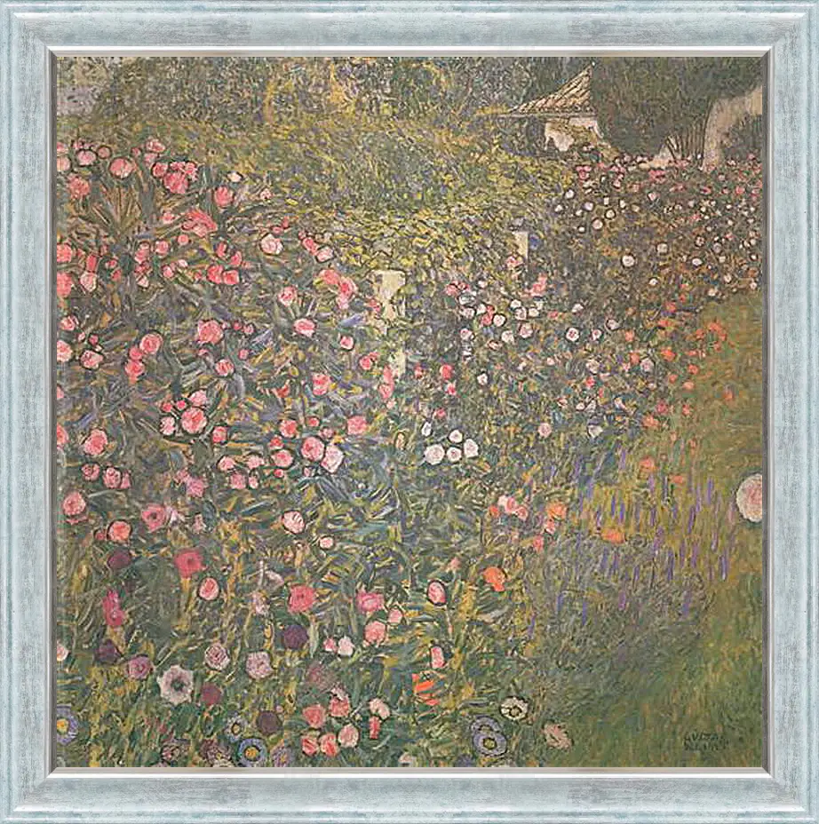 Картина в раме - Italienische Gartenlandschaft. Густав Климт