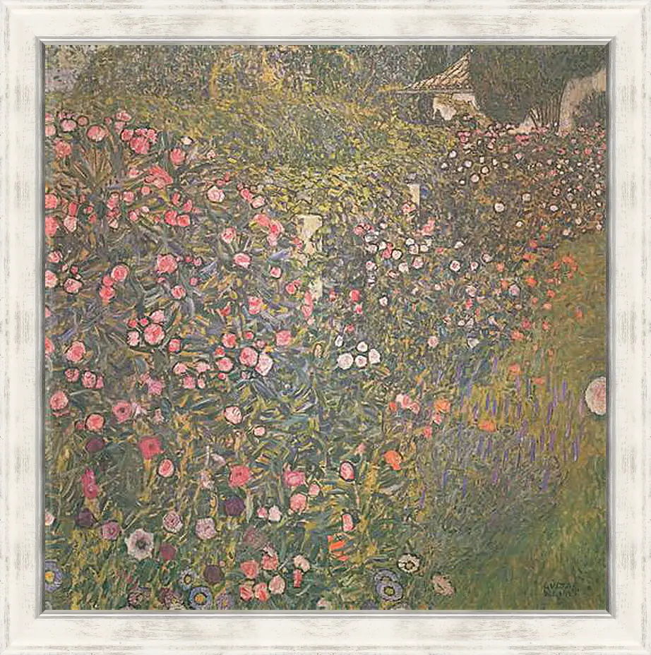 Картина в раме - Italienische Gartenlandschaft. Густав Климт