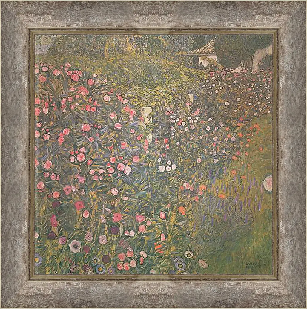 Картина в раме - Italienische Gartenlandschaft. Густав Климт