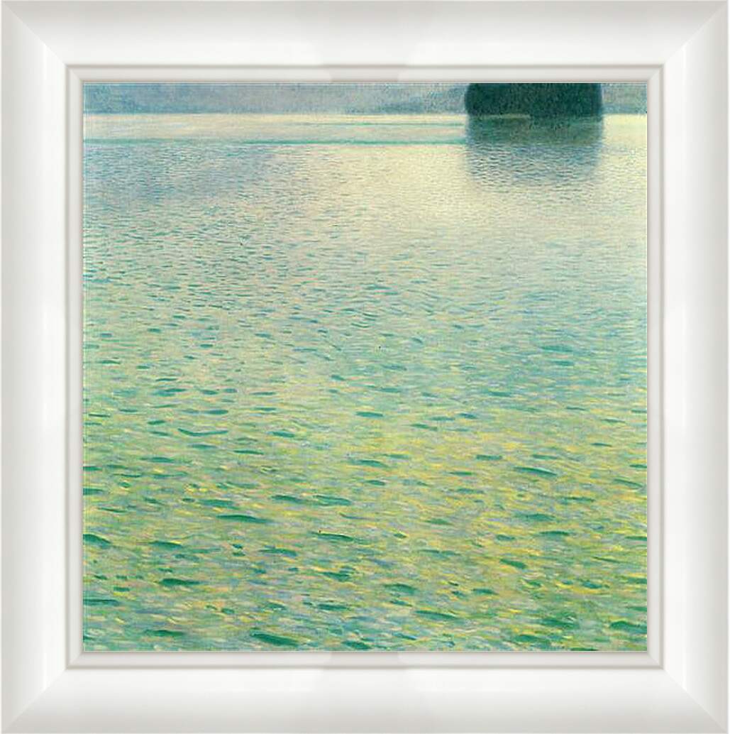 Картина в раме - Insel im Attersee. Густав Климт

