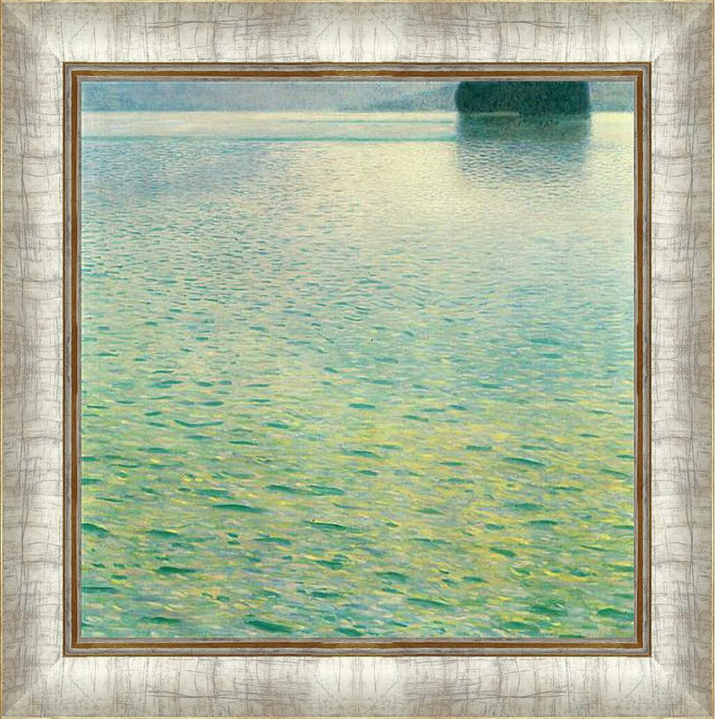 Картина в раме - Insel im Attersee. Густав Климт
