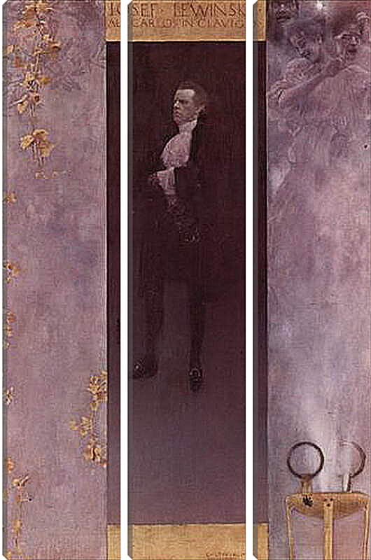 Модульная картина - Hofburgschauspieler Josef Lewinsky als Carlos. Густав Климт
