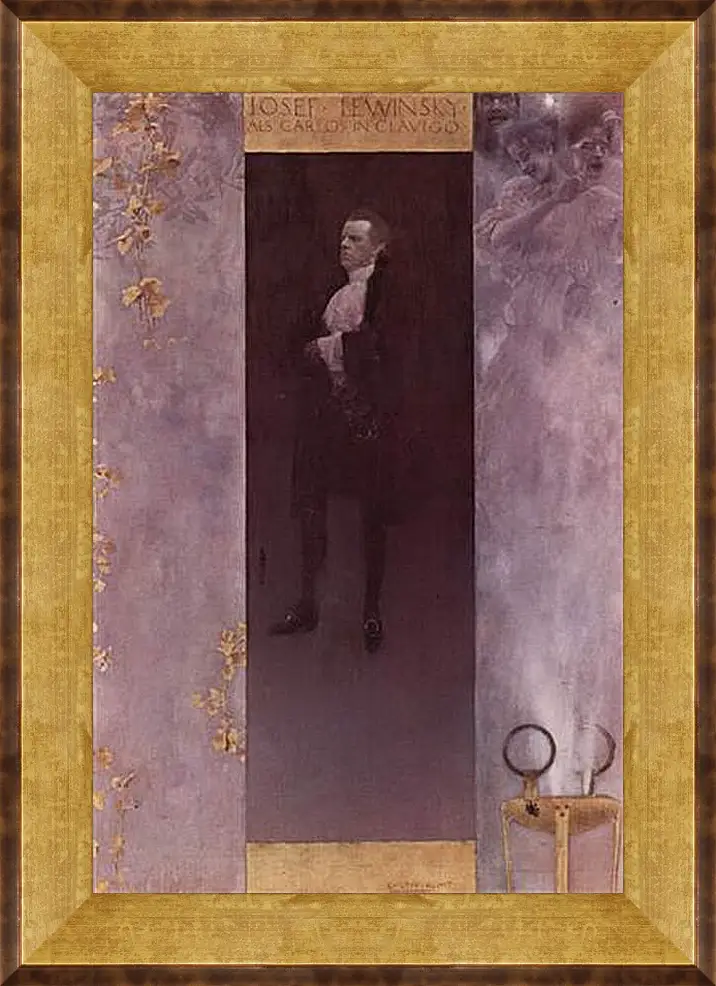 Картина в раме - Hofburgschauspieler Josef Lewinsky als Carlos. Густав Климт
