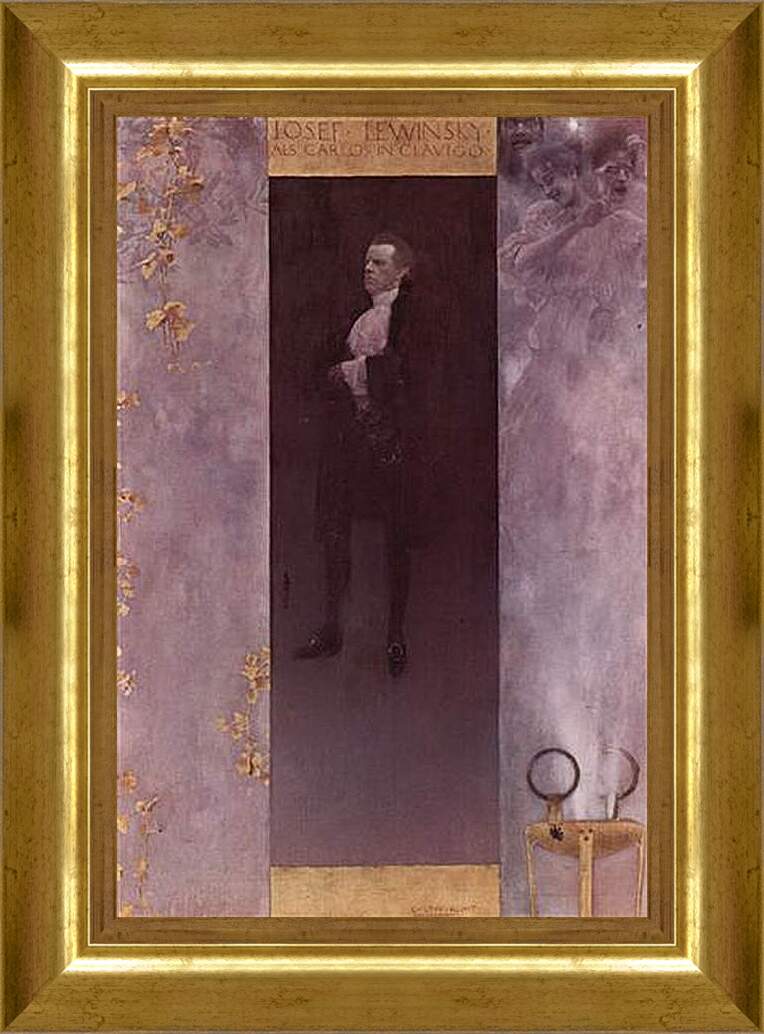 Картина в раме - Hofburgschauspieler Josef Lewinsky als Carlos. Густав Климт
