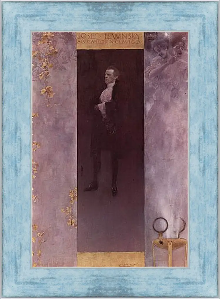 Картина в раме - Hofburgschauspieler Josef Lewinsky als Carlos. Густав Климт
