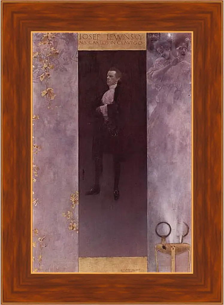 Картина в раме - Hofburgschauspieler Josef Lewinsky als Carlos. Густав Климт