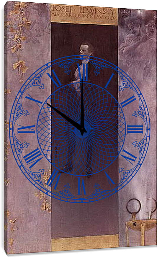 Часы картина - Hofburgschauspieler Josef Lewinsky als Carlos. Густав Климт