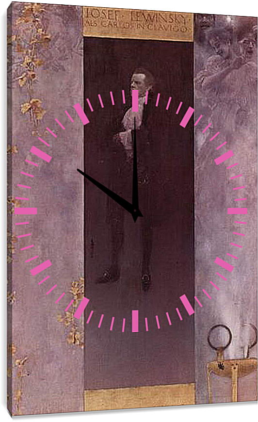 Часы картина - Hofburgschauspieler Josef Lewinsky als Carlos. Густав Климт
