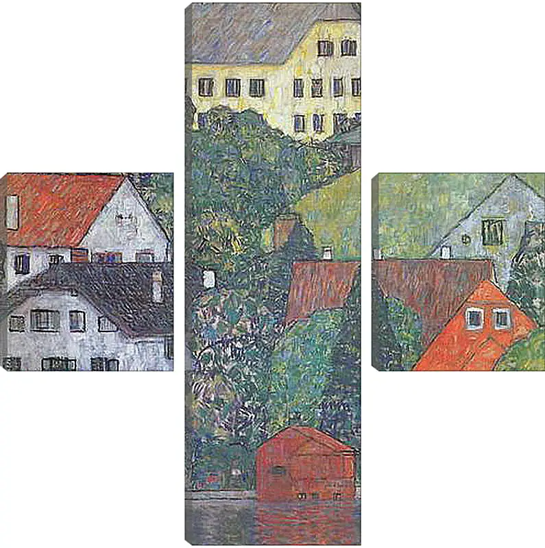 Модульная картина - Hauser in Unterach am Attersee. Густав Климт