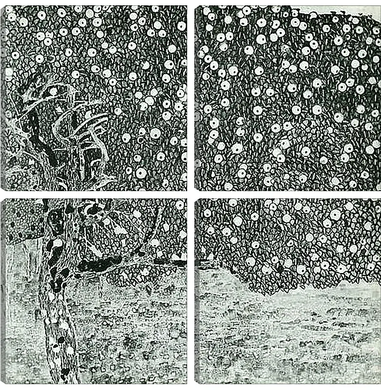 Модульная картина - Goldener Apfelbaum. Густав Климт