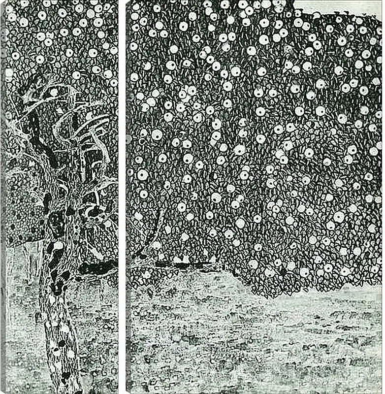 Модульная картина - Goldener Apfelbaum. Густав Климт
