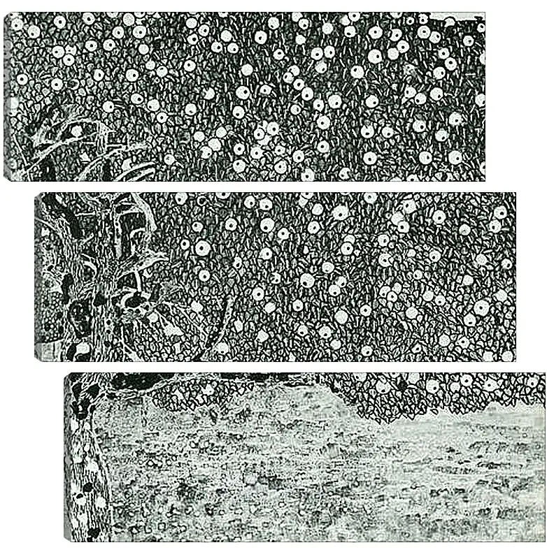 Модульная картина - Goldener Apfelbaum. Густав Климт
