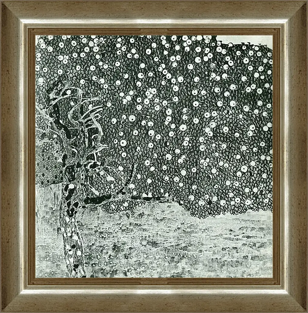 Картина в раме - Goldener Apfelbaum. Густав Климт