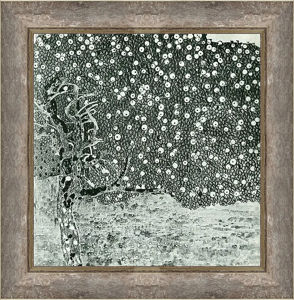 Картина в раме - Goldener Apfelbaum. Густав Климт