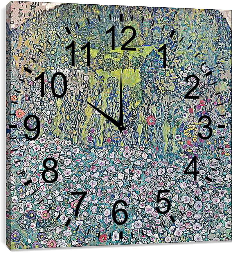 Часы картина - Gartenlandschaft mit. Густав Климт
