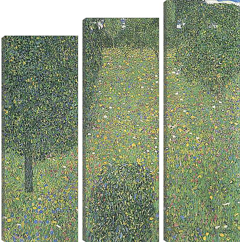 Модульная картина - Gartenlandschaft (Bluhende Wiese). Густав Климт
